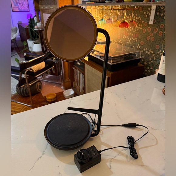Steelcase Black Adjustable Desk Lamp with Round Shade